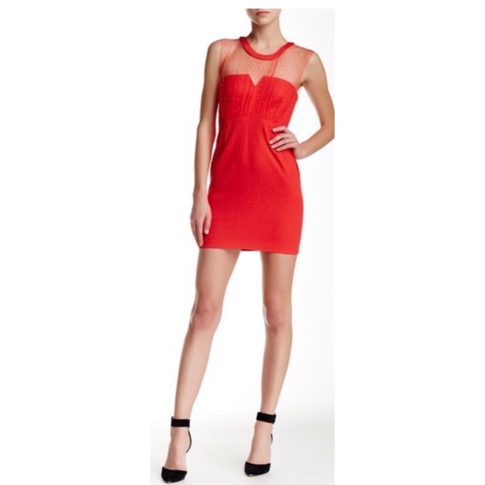 The Kooples Sleeveless Lace Bodice Dress sz 6